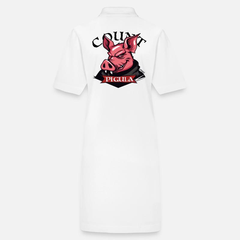 Comte Pigula, le cochon vampire Robe polo bio PAIGER Stanley/Stella Femme