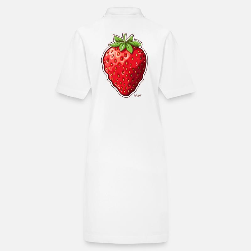 Fraise grosse, épaisse et juteuse Robe polo bio PAIGER Stanley/Stella Femme