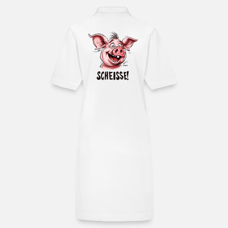 Merde, un petit cochon Robe polo bio PAIGER Stanley/Stella Femme
