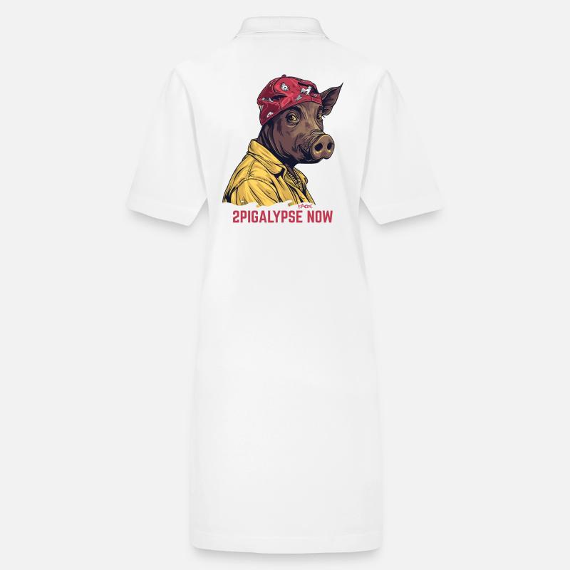 2pigalypse Now : Cochon de rap hip-hop Robe polo bio PAIGER Stanley/Stella Femme
