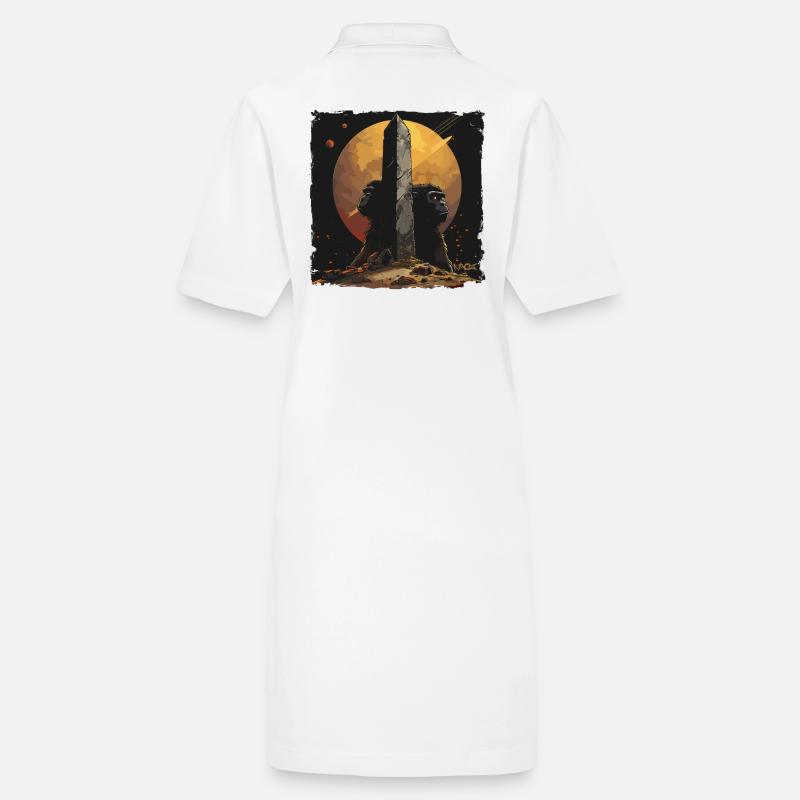 Affen und Monolith: Science-Fiction Stanley/Stella Frauen Bio-Polokleid PAIGER