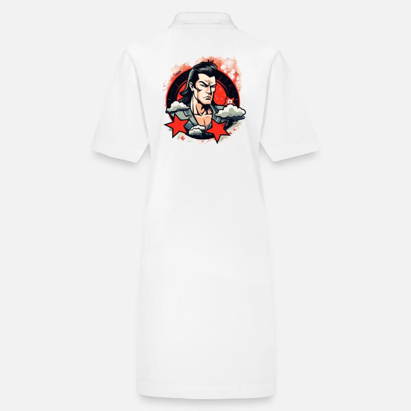 Der attraktivste japanische Mann Stanley/Stella Frauen Bio-Polokleid PAIGER