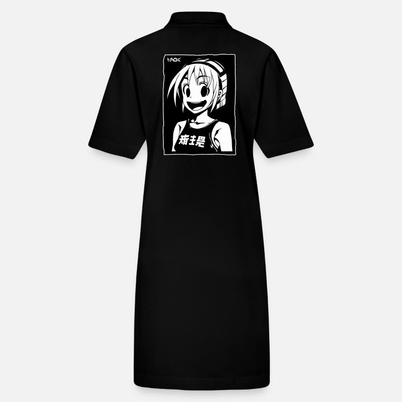 Fröhliches Anime-Mädchen Stanley/Stella Frauen Bio-Polokleid PAIGER