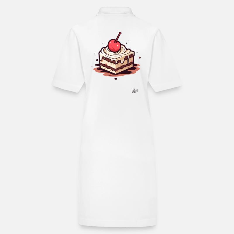 Chocolate nut cake with cherry on top Stanley/Stella PAIGER Organic Women’s Polo Dress