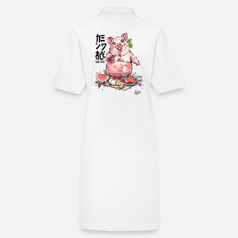 HAM-STER ham and carnivorous hamster Stanley/Stella PAIGER Organic Women’s Polo Dress