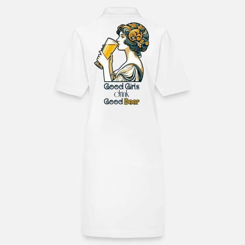 Gute Mädchen trinken gutes Bier Geschenk Stanley/Stella Frauen Bio-Polokleid PAIGER