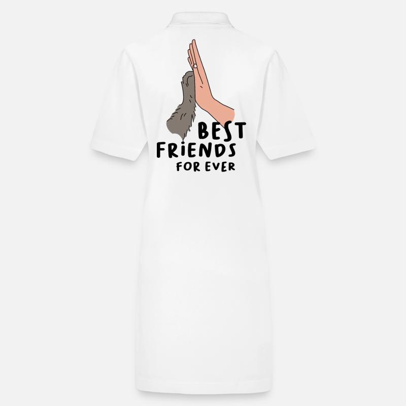 Best Friends Forever - Tierliebe High Five Design Stanley/Stella PAIGER Organic Women’s Polo Dress