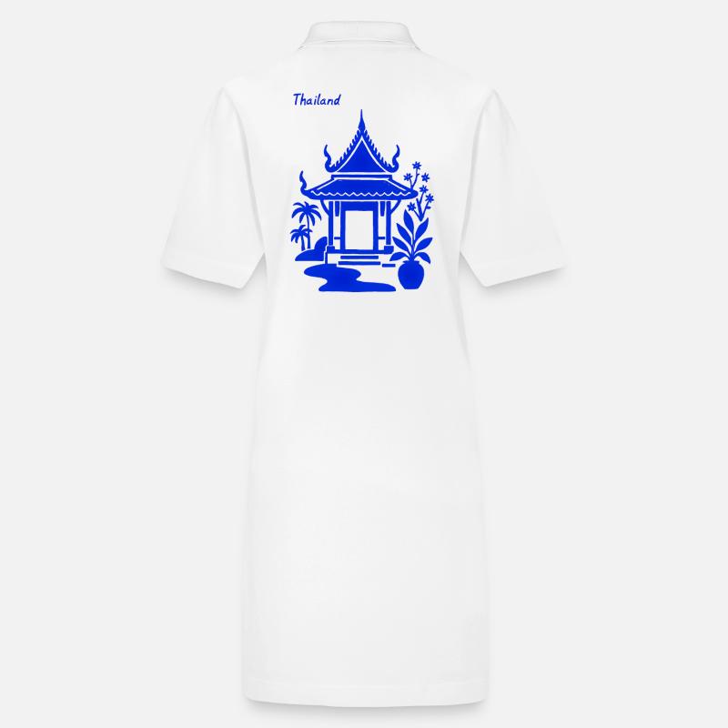 Blue Thai Pavilion Stanley/Stella PAIGER Organic Women’s Polo Dress