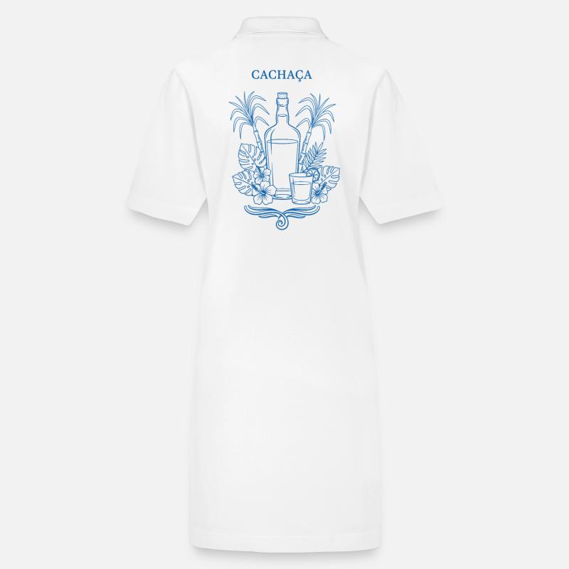 Illustration de la bouteille Cachaça Tropik Robe polo bio PAIGER Stanley/Stella Femme