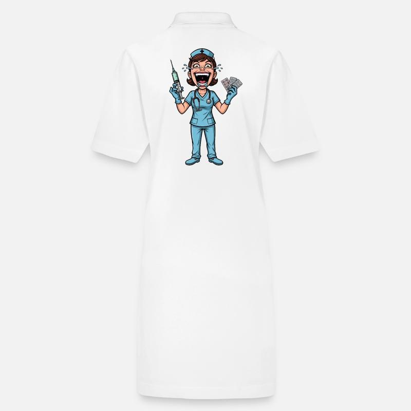 Verrückte Schwester: Lustiger Pflege-Humor Stanley/Stella Frauen Bio-Polokleid PAIGER