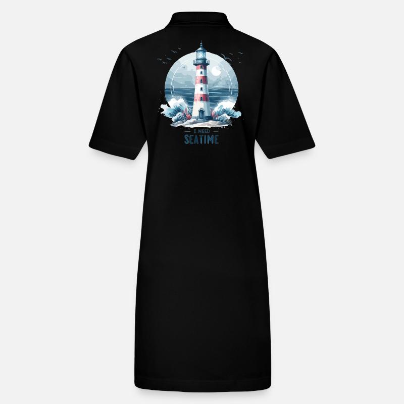 I Need Sea Time Gift Stanley/Stella PAIGER Organic Women’s Polo Dress