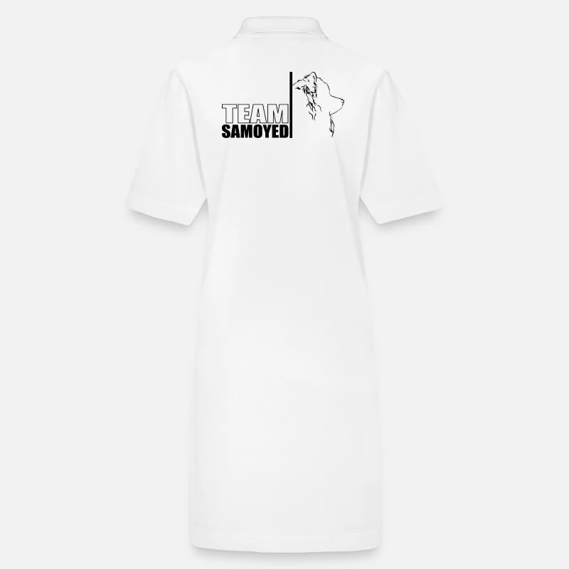 TEAM Samoyed Hunde Hund Samojede Wilsigns Stanley/Stella Frauen Bio-Polokleid PAIGER
