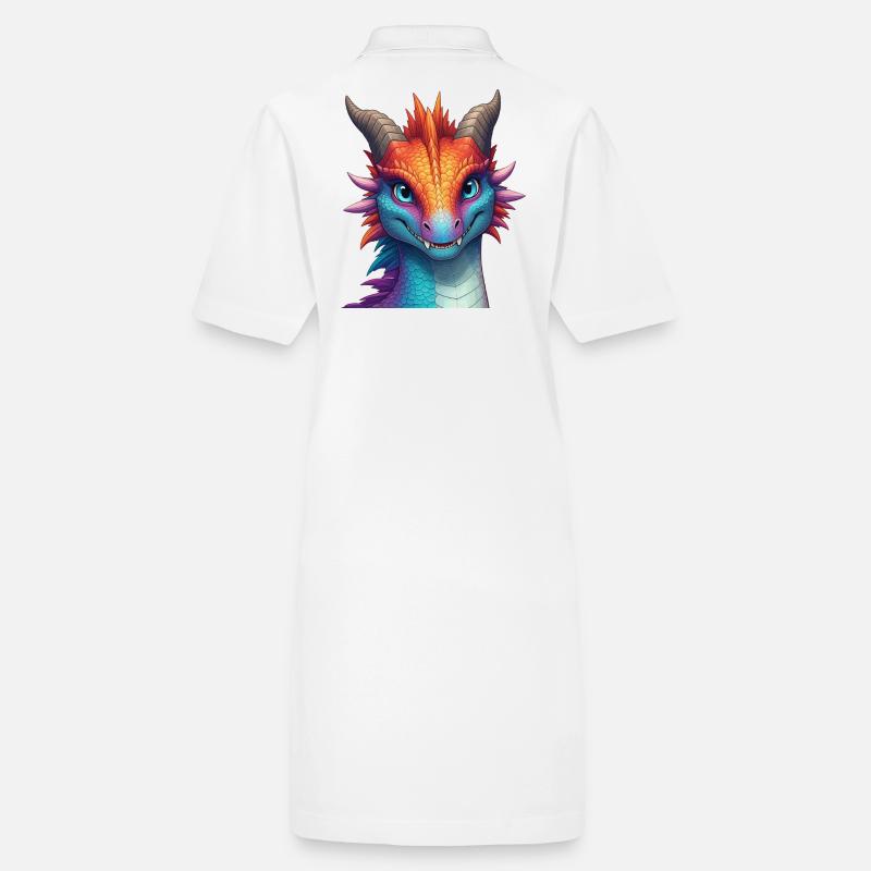 Lebendiger Arkaner Drache Stanley/Stella Frauen Bio-Polokleid PAIGER