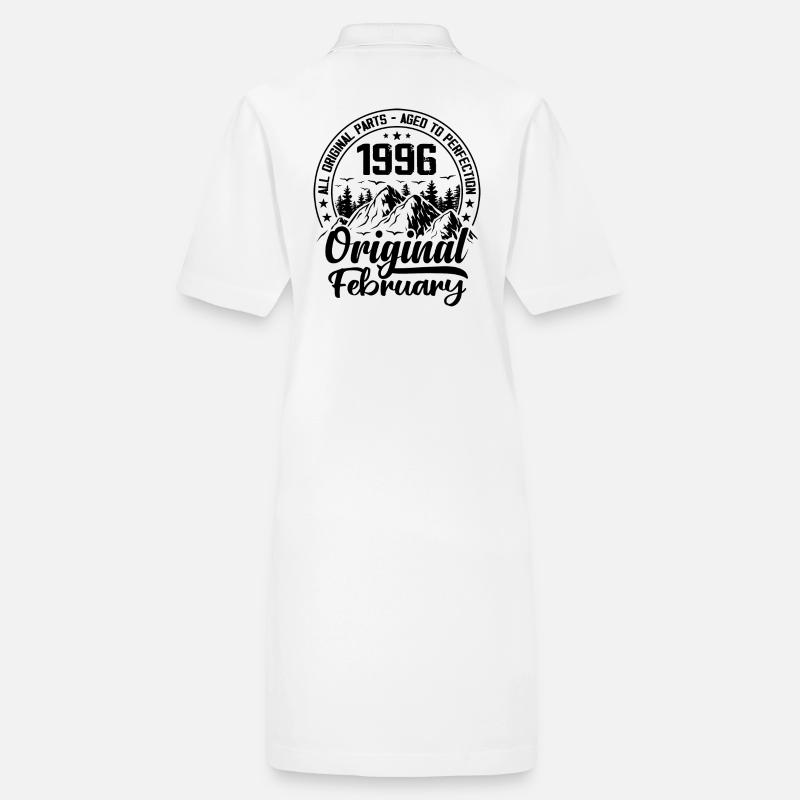 1996 février Original : 28 Ans cadeau Anniversaire Robe polo bio PAIGER Stanley/Stella Femme