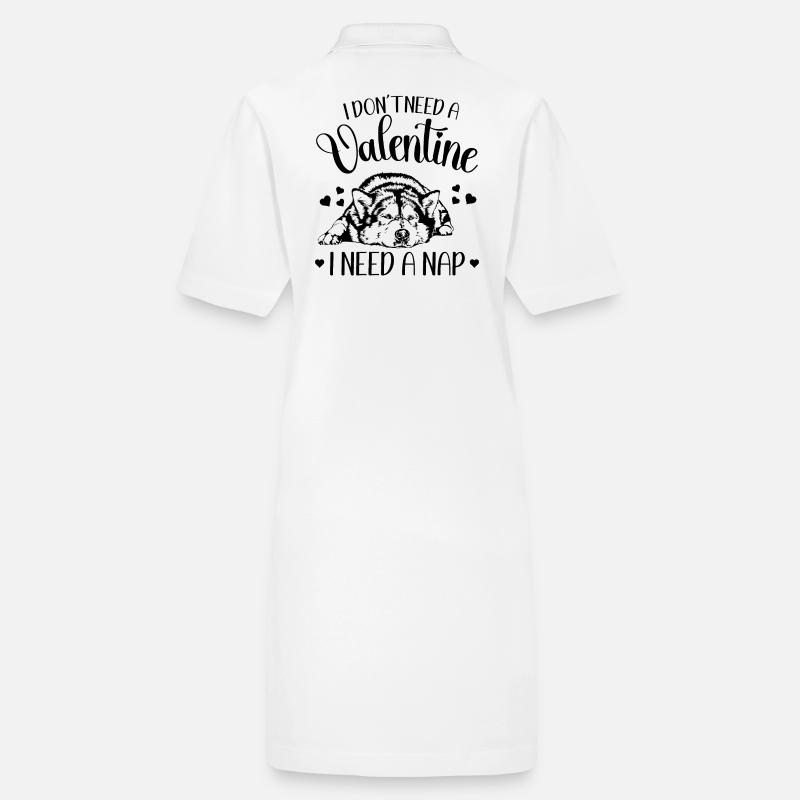 Malamute d’Alaska Saint-Valentin chiens chien Wilsigns Robe polo bio PAIGER Stanley/Stella Femme