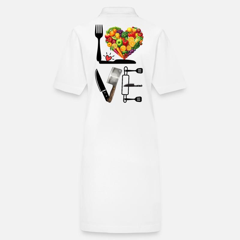 Cœur de fruit : Amour de cuisine en couleur Robe polo bio PAIGER Stanley/Stella Femme