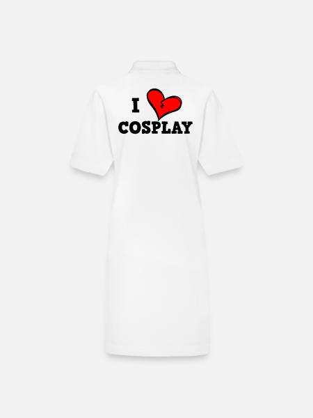 J’adore le cosplay - Robe polo bio PAIGER Stanley/Stella Femme - blanc - Dos