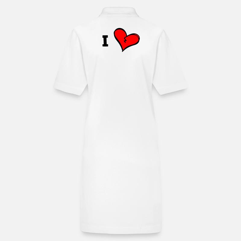 I love... insert your own text personalize Stanley/Stella PAIGER Organic Women’s Polo Dress