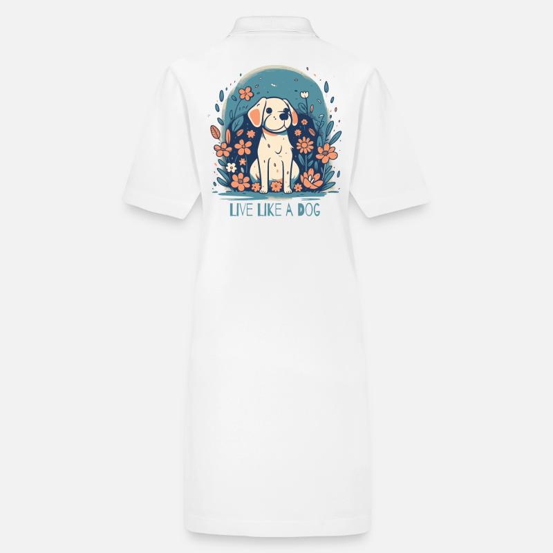 Live like a dog Stanley/Stella PAIGER Organic Women’s Polo Dress