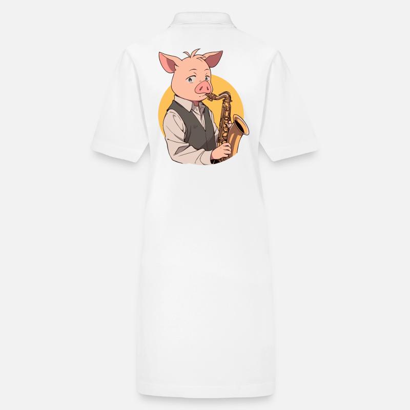 Saxophoniste Cochon Robe polo bio PAIGER Stanley/Stella Femme