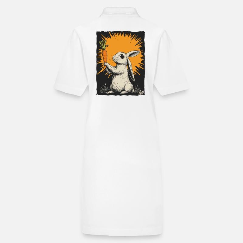 Lapin à la carotte Robe polo bio PAIGER Stanley/Stella Femme