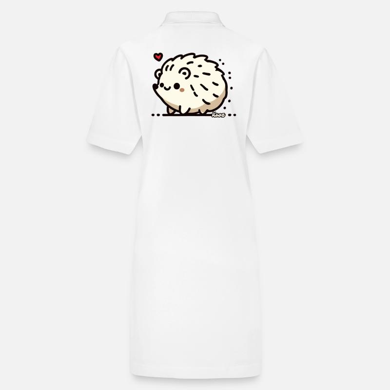 Stachelig süß, ein Igel mit Herz Stanley/Stella Frauen Bio-Polokleid PAIGER