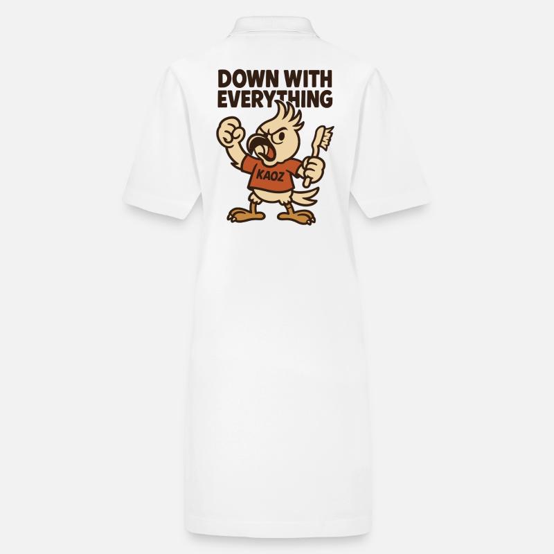 Down with Everything: Anarcho-Rage Bird Stanley/Stella PAIGER Organic Women’s Polo Dress