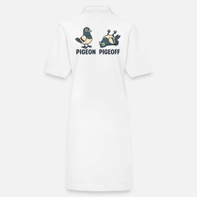 Pigeon debout et couché ON et OFF Robe polo bio PAIGER Stanley/Stella Femme