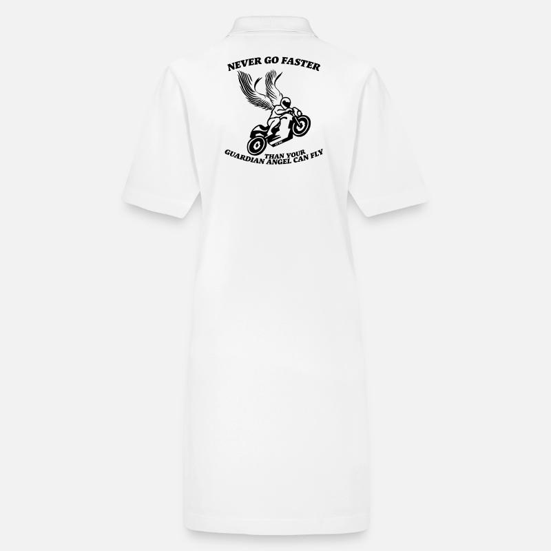 Fahre nie schneller als dein Schutzengel Stanley/Stella Frauen Bio-Polokleid PAIGER