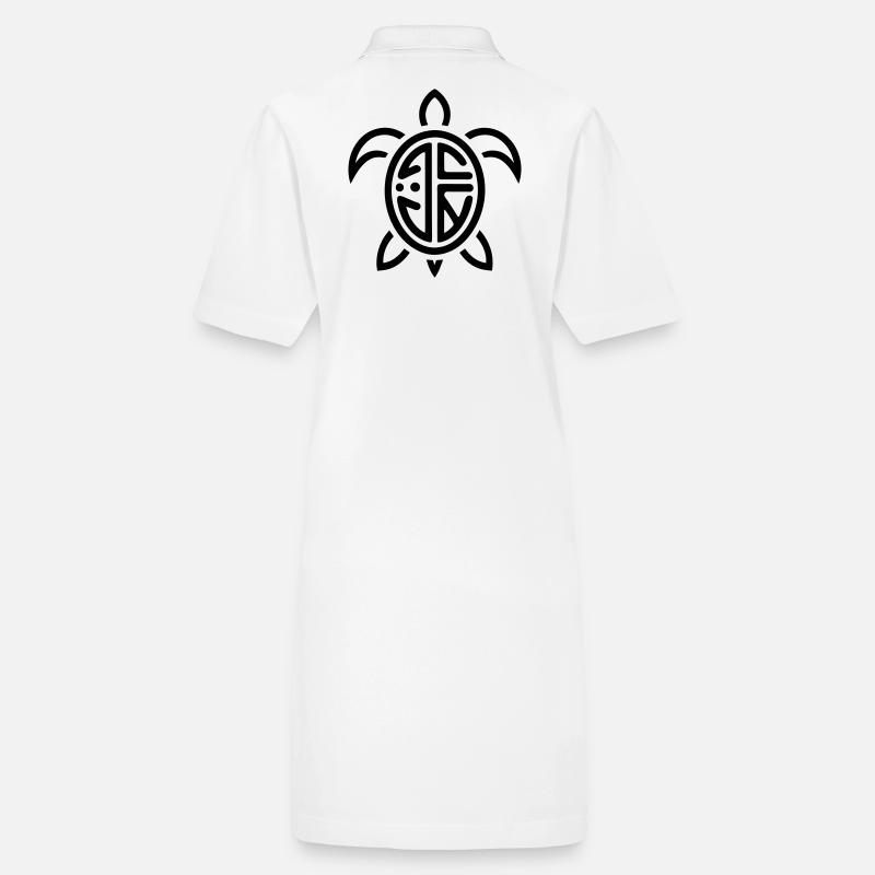 Illustration Silhouette Nature Épanouie Robe polo bio PAIGER Stanley/Stella Femme
