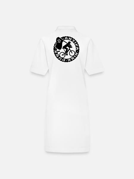 Antifa Bike Punks - Stanley/Stella Frauen Bio-Polokleid PAIGER - Weiß - Hinten