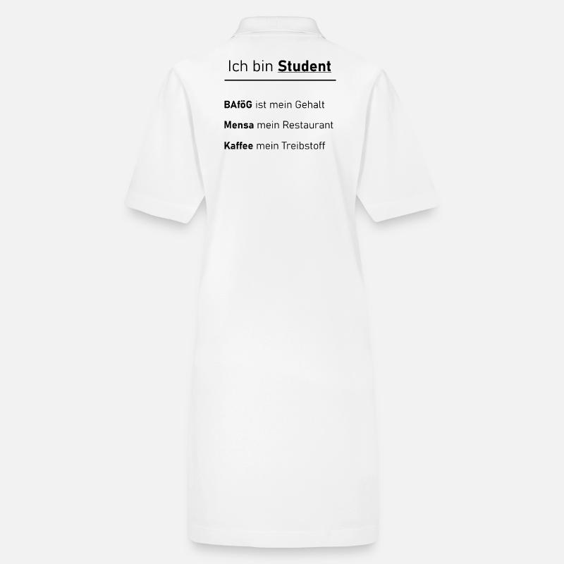 University Saying "I'm a Student" Gift, Students Stanley/Stella PAIGER Organic Women’s Polo Dress