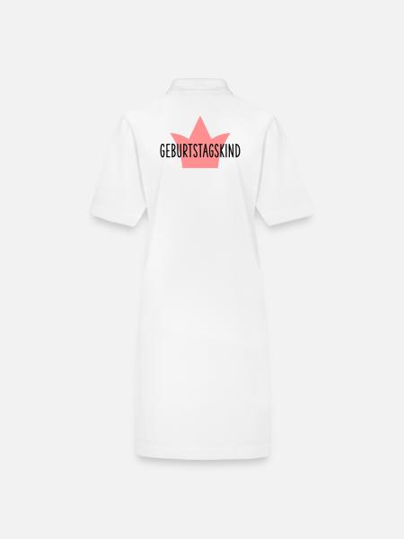 Anniversaire Fille Couronne Cadeau Anniversaire - Robe polo bio PAIGER Stanley/Stella Femme - blanc - Dos