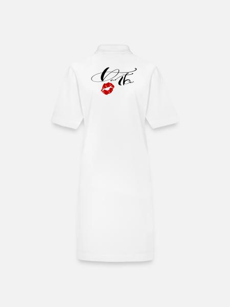 Danke  - Stanley/Stella Frauen Bio-Polokleid PAIGER - Weiß - Hinten