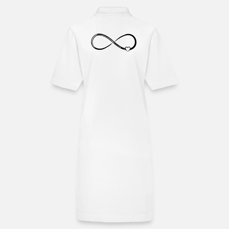Unendlichkeitzeichen Symbol Liebe Stanley/Stella Frauen Bio-Polokleid PAIGER