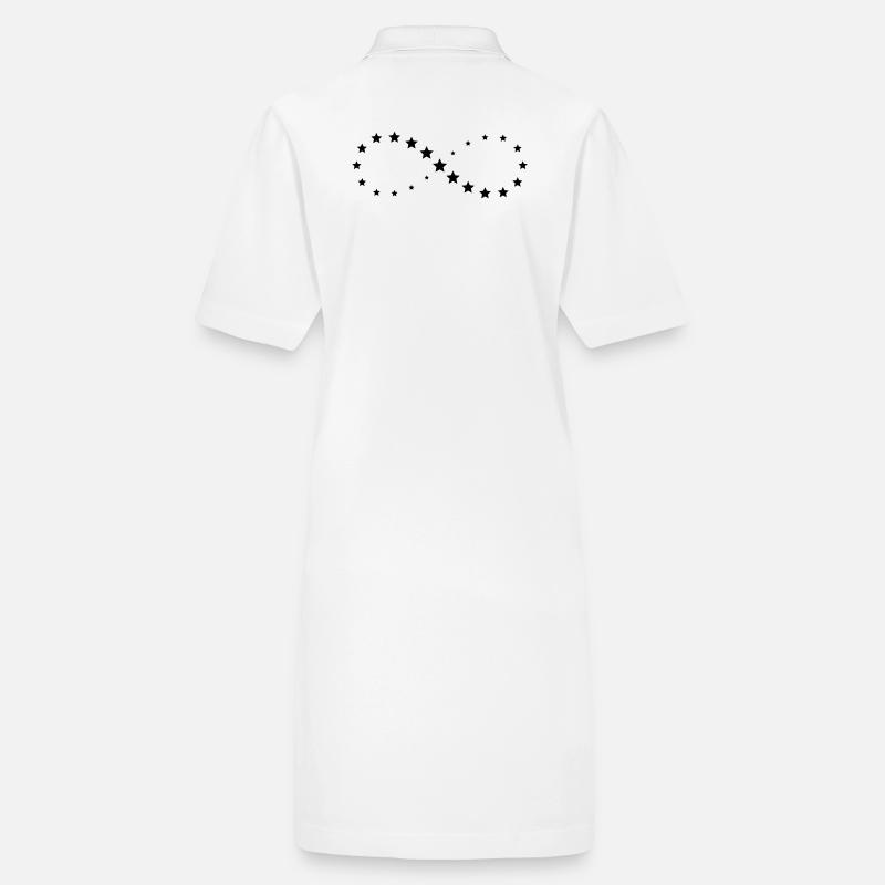 Stern Sterne Unendlichkeit Zeichen Geschenk Glück Stanley/Stella Frauen Bio-Polokleid PAIGER