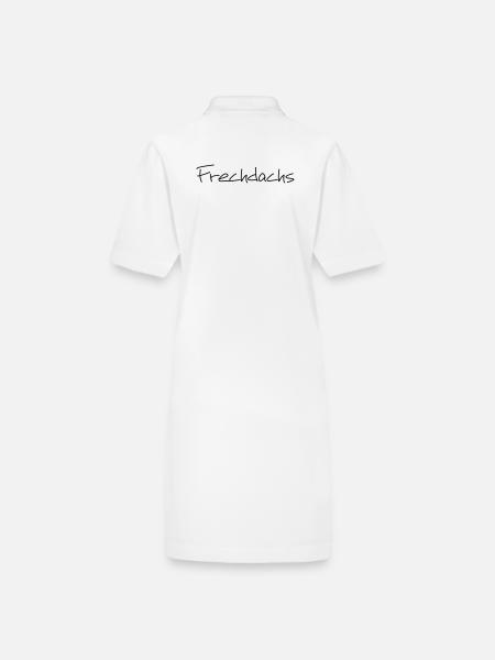 Frechdachs Kind Kleinkind frech Geschenk - Stanley/Stella Frauen Bio-Polokleid PAIGER - Weiß - Hinten