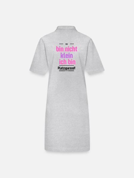 Ich - Stanley/Stella Frauen Bio-Polokleid PAIGER - Grau meliert - Hinten