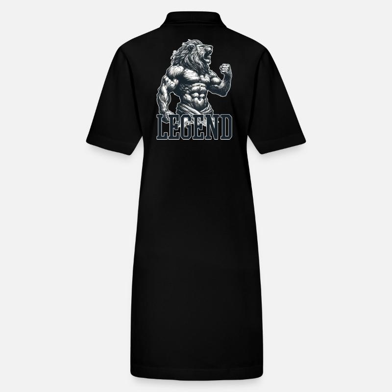 Legende Löwe Motivation Kämpfer Geschenk Stanley/Stella Frauen Bio-Polokleid PAIGER