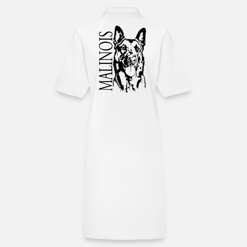 Malinois Portrait Chien Chiens Wilsigns Robe polo bio PAIGER Stanley/Stella Femme
