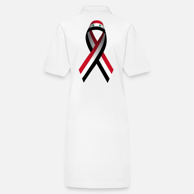 Boucle de la paix en Syrie - Drapeau de la liberté Robe polo bio PAIGER Stanley/Stella Femme