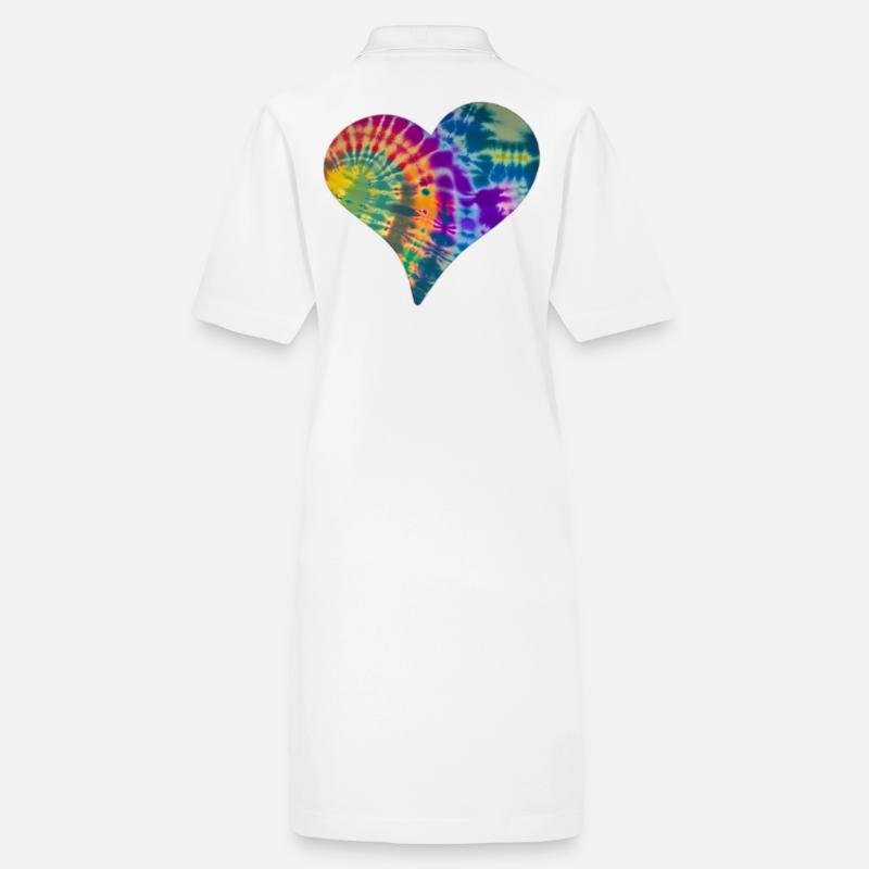 Tie Dye Heart Stanley/Stella PAIGER Organic Women’s Polo Dress