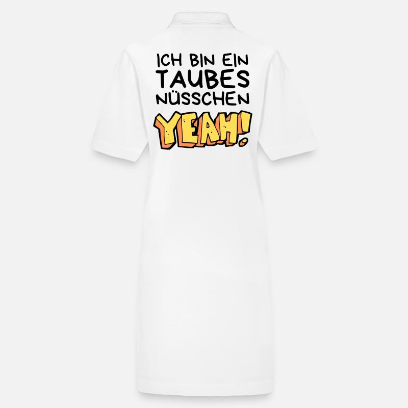 Ich bin ein taubes Nüsschen yeah Spruch Fersehen Stanley/Stella Frauen Bio-Polokleid PAIGER