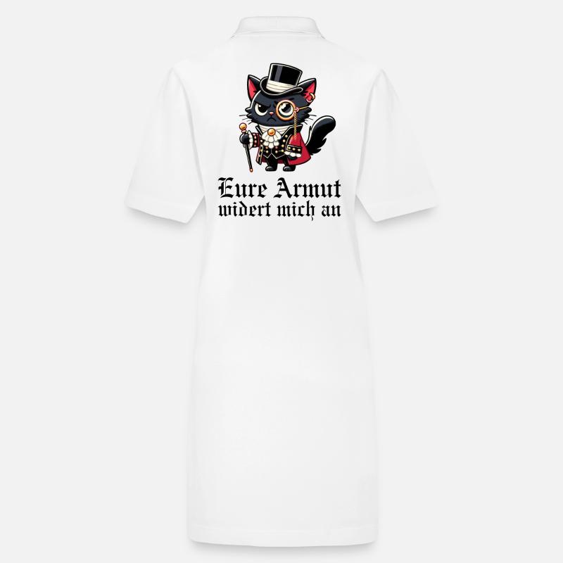 Eure Armut widert mich an – Snob-Katze Stanley/Stella Frauen Bio-Polokleid PAIGER