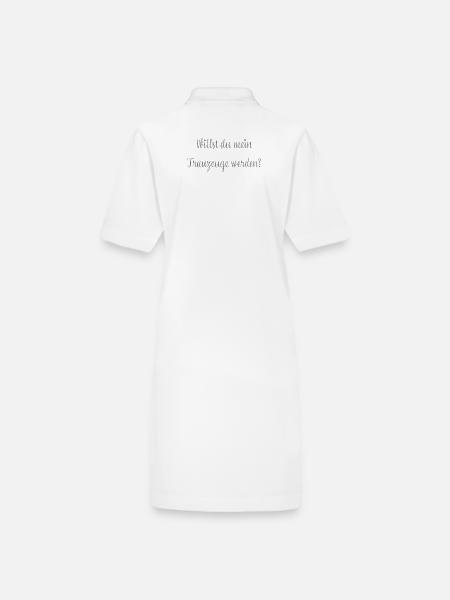 Willst du mein Trauzeuge werden? - Stanley/Stella Frauen Bio-Polokleid PAIGER - Weiß - Hinten