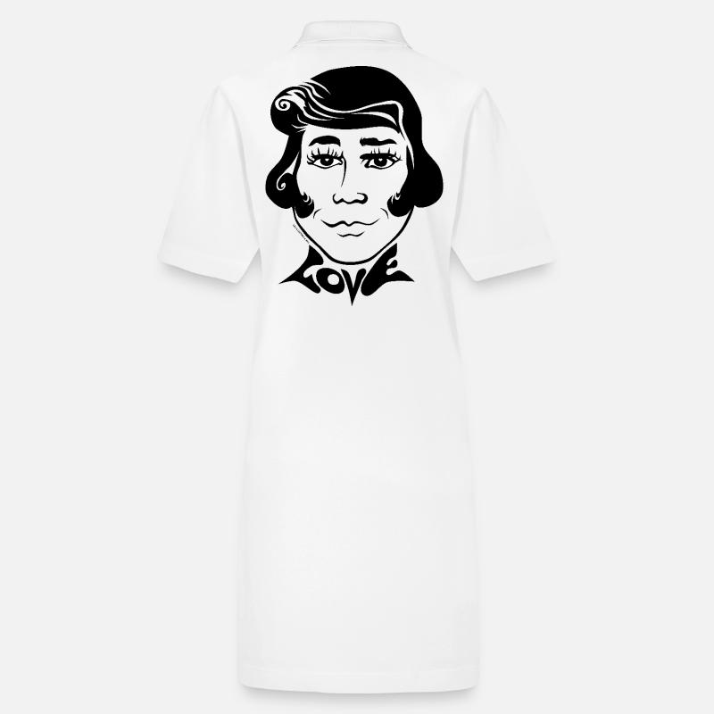 des années 60 Love Sixties unisexe visage divers trans Robe polo bio PAIGER Stanley/Stella Femme