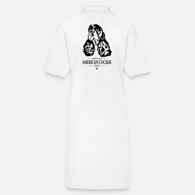 American Cocker Dad Dogs Cocker Spaniel Wilsigns Stanley/Stella PAIGER Organic Women’s Polo Dress
