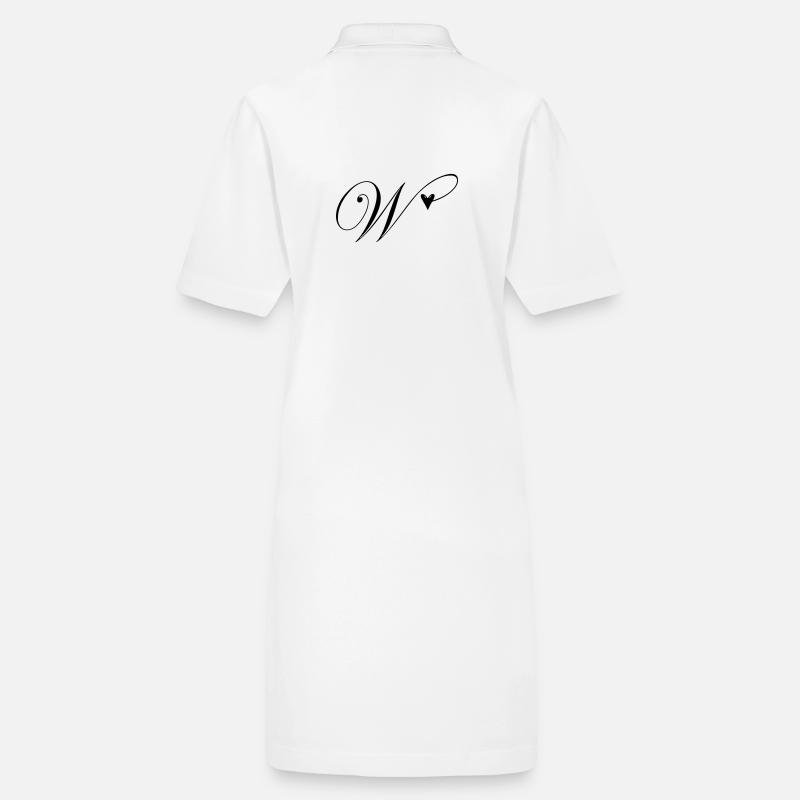 Monogramm W Herz Ranke Stanley/Stella Frauen Bio-Polokleid PAIGER