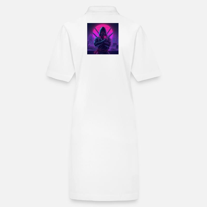 Ninja néon dans Cybercité Robe polo bio PAIGER Stanley/Stella Femme