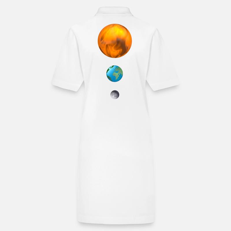 Feuerkugel Erde Mond Sonne Stanley/Stella Frauen Bio-Polokleid PAIGER